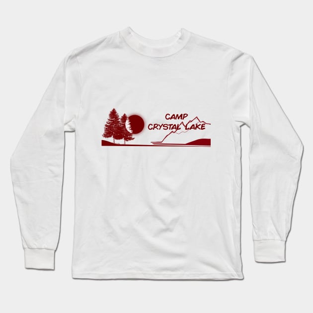 Camp Crystal Lake Long Sleeve T-Shirt by Studio Lockhart